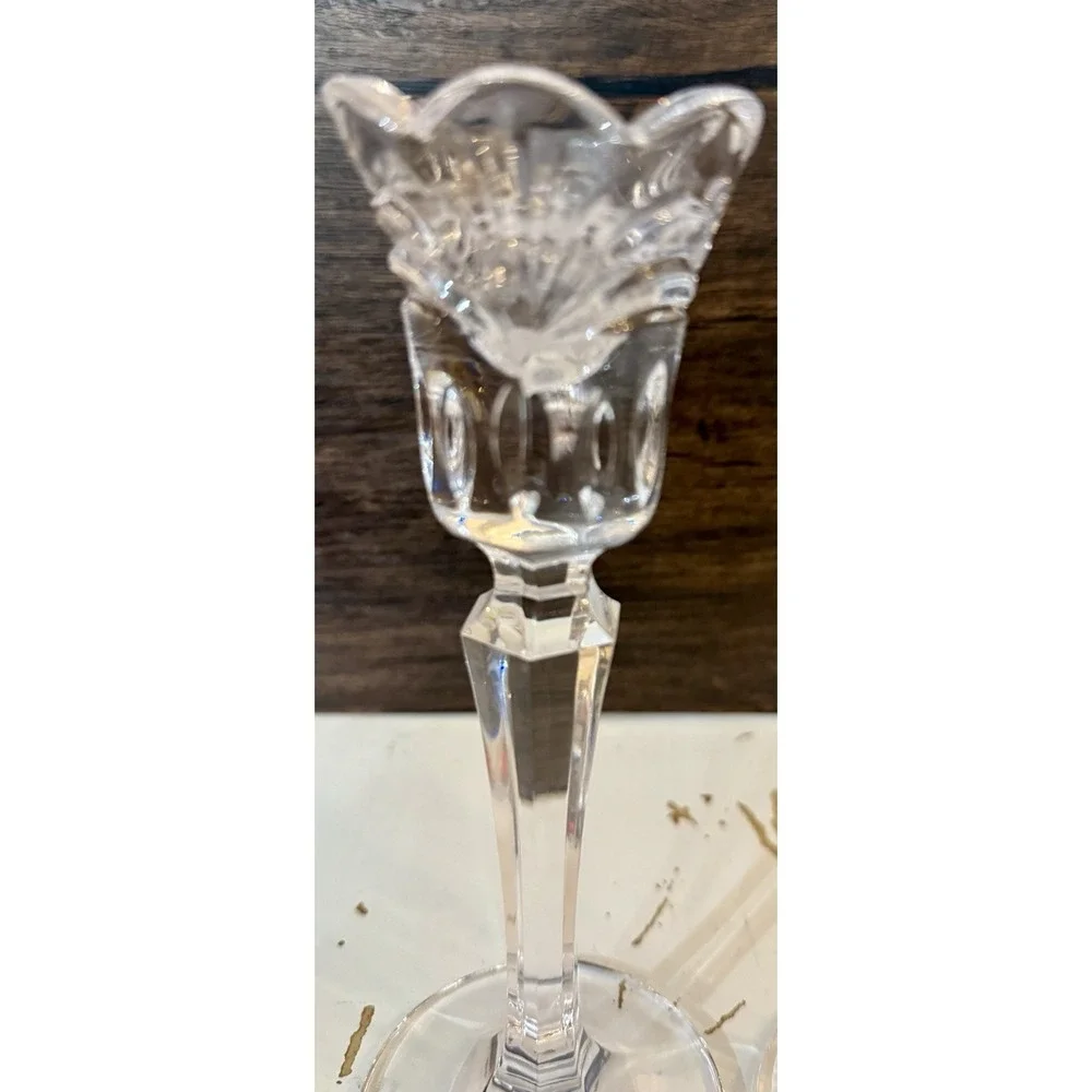 Pair‎ Marquis by Waterford Crystal Candlesticks 8